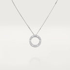 Lumi® LOVE-Halskette, verstellbar, silber