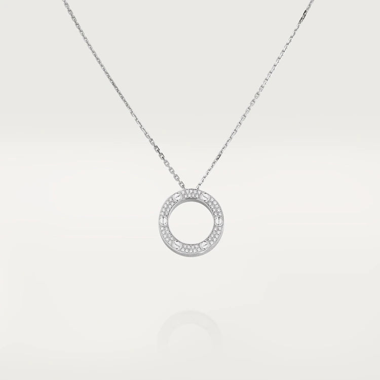 Lumi® LOVE-Halskette, verstellbar, silber