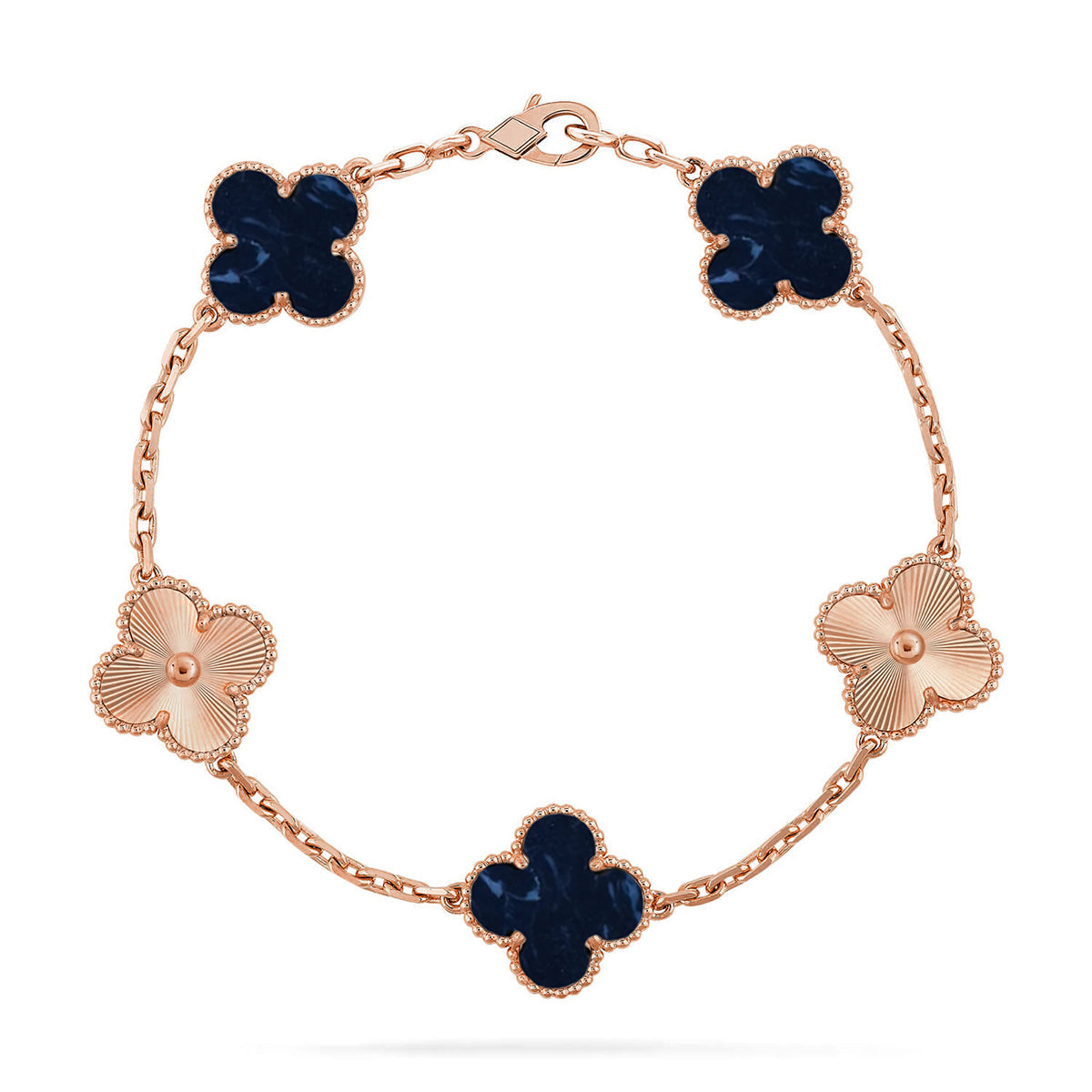 [Lumi jewelry]CLOVER 5 MOTIF PIETERSITE BRACELET COLLECTION
