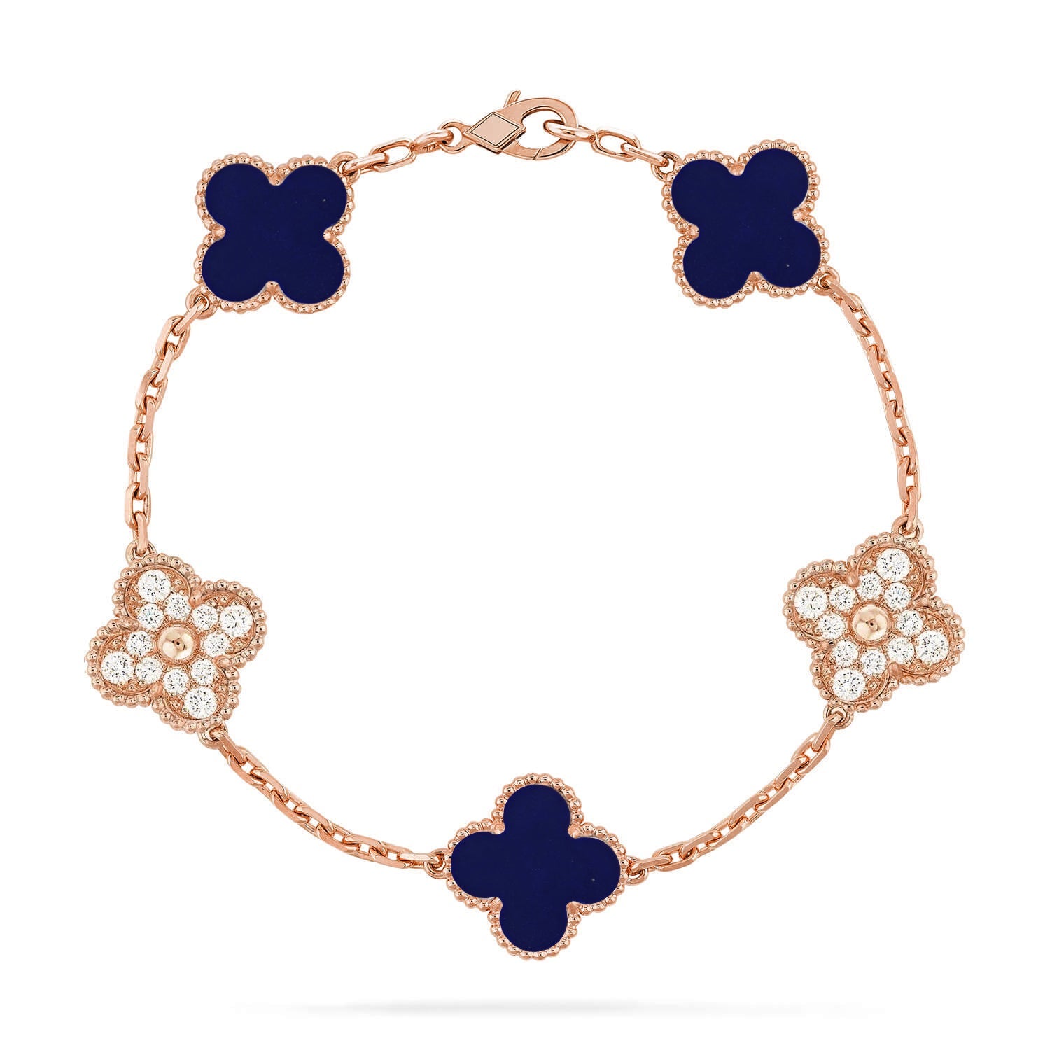 [Lumi jewelry]CLOVER 5 MOTIF LAPIS LAZULI BRACELET COLLECTION