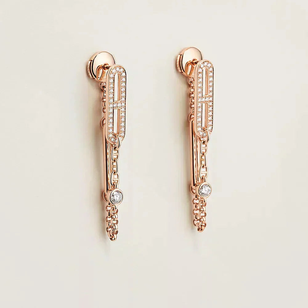 ¡®Lumi¡¯CHAINE CHAOS DIAMOND DROP EARRINGS