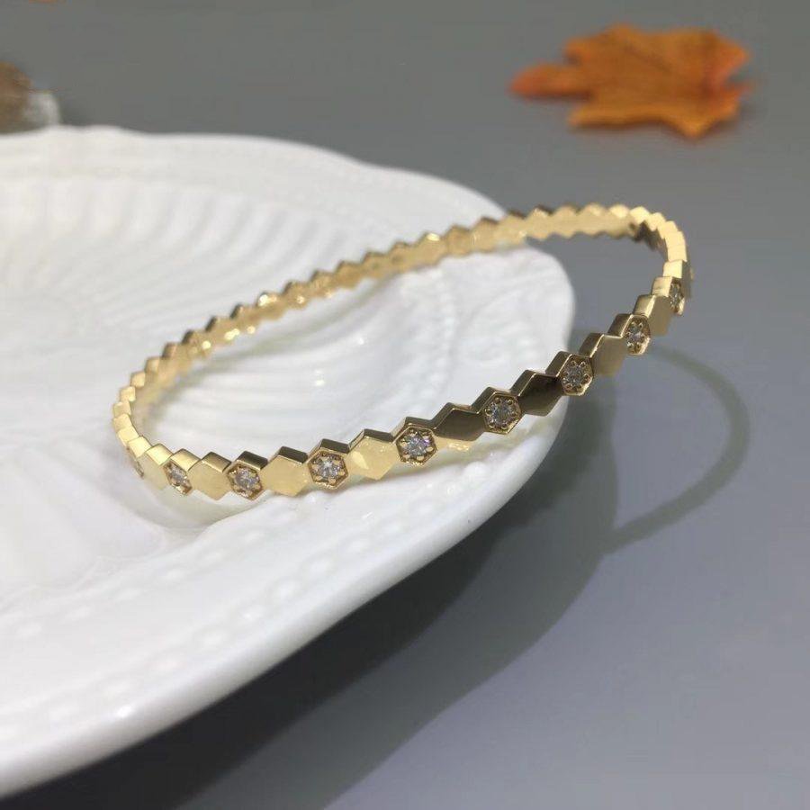 Lumi® BEE LOVE GOLD DIAMOND ARMBAND 
