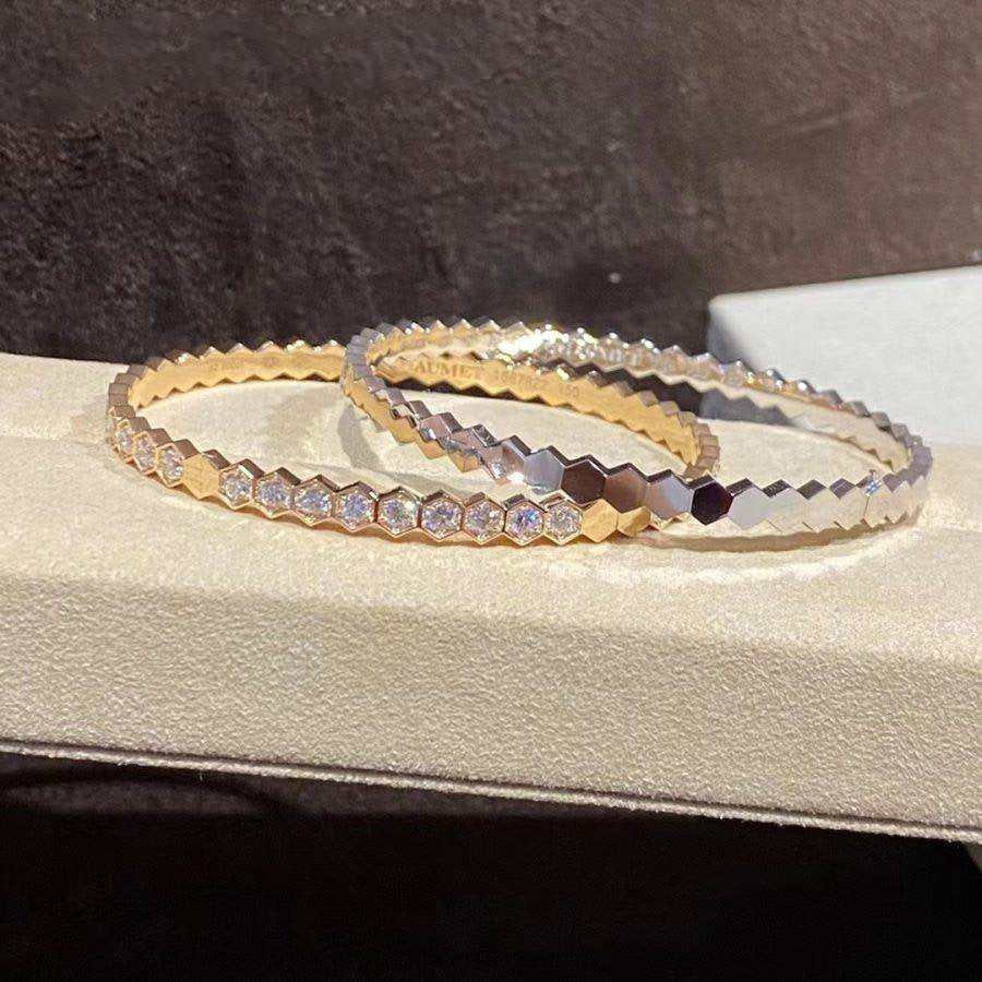 Lumi® BEE LOVE GOLD ARMBAND VOLLDIAMANTEN 