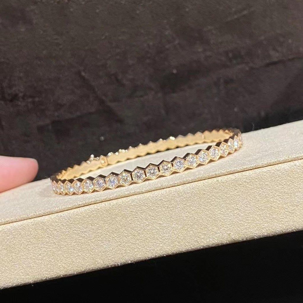Lumi® BEE LOVE GOLD ARMBAND VOLLDIAMANTEN 