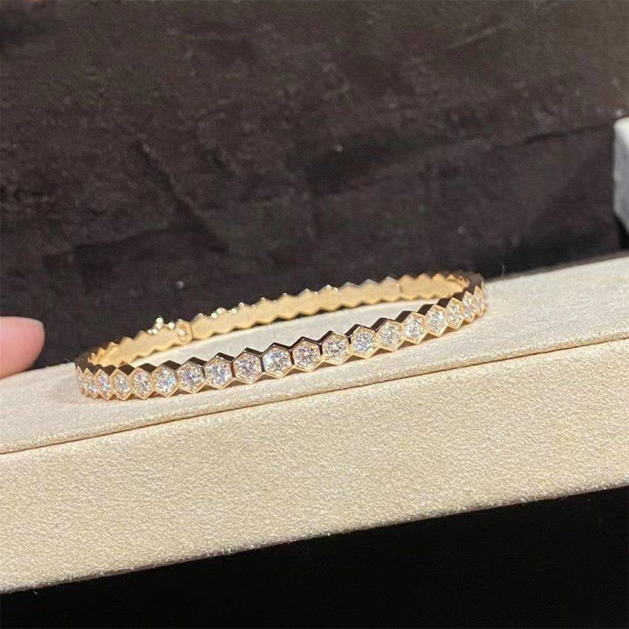 Lumi® BEE LOVE GOLD ARMBAND VOLLDIAMANTEN 