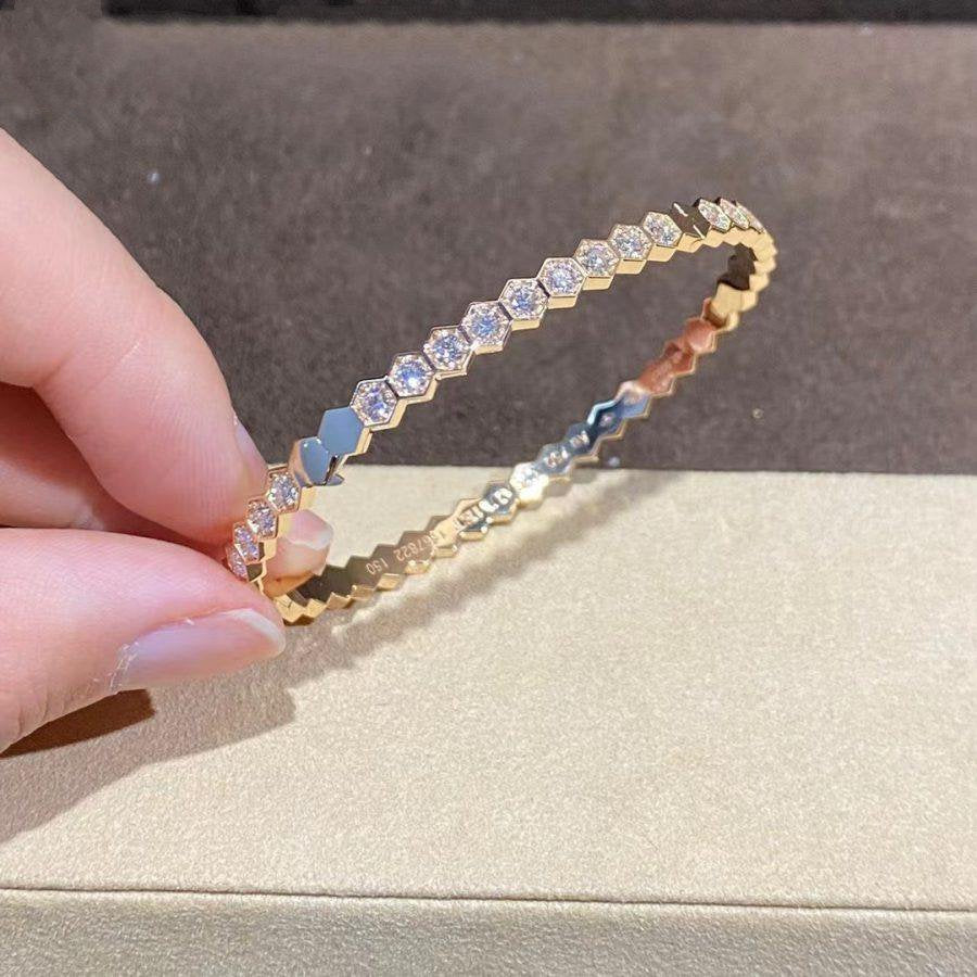 Lumi® BEE LOVE GOLD ARMBAND VOLLDIAMANTEN 
