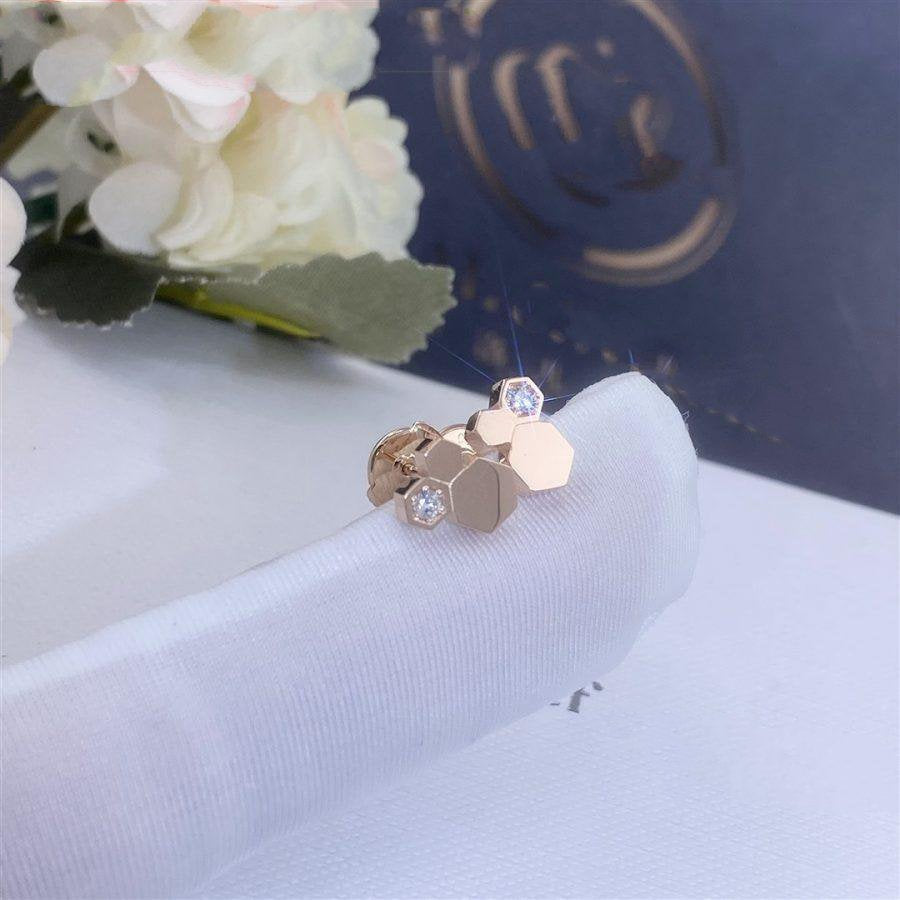 Lumi® BEE LOVE ROSA GOLD DIAMANT-OHRRINGE