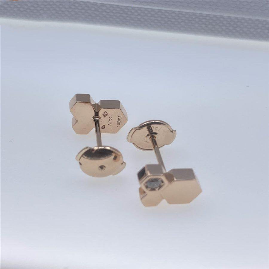 Lumi® BEE LOVE ROSA GOLD DIAMANT-OHRRINGE