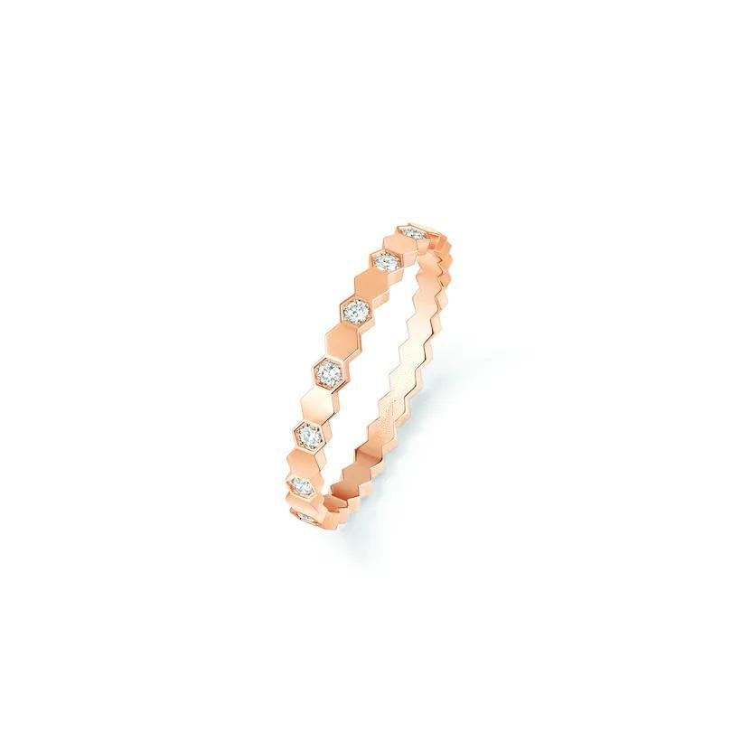 Lumi® BEE LOVE RING ROSA GOLD DIAMANT
