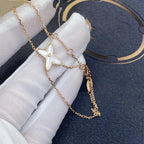LumiJeux Armband Weiß Perlmutt Rosa Gold 1 Diamant