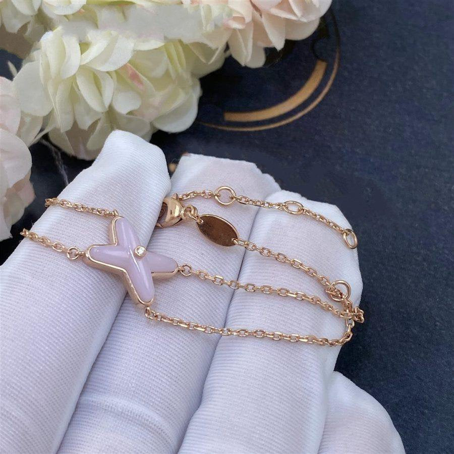 LumiJeux Armband Pink Mop Pink Gold 1 Diamant