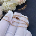 LumiJeux Armband Pink Mop Pink Gold 1 Diamant