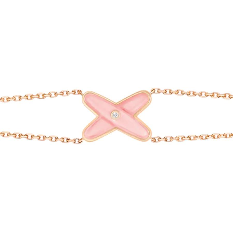 LumiJeux Armband Pink Mop Pink Gold 1 Diamant