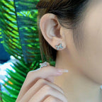 ¡®Lumi¡¯JEUX DE SILVER DIAMOND EARRINGS