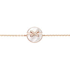 ¡®Lumi¡¯Armbänder mit Mopp-Effekt, rosa-goldenen Diamanten