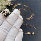 ¡®Lumi¡¯Armbänder Onyx Pink Gold Diamant