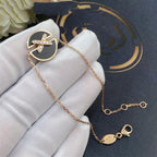 ¡®Lumi¡¯Armbänder Onyx Pink Gold Diamant