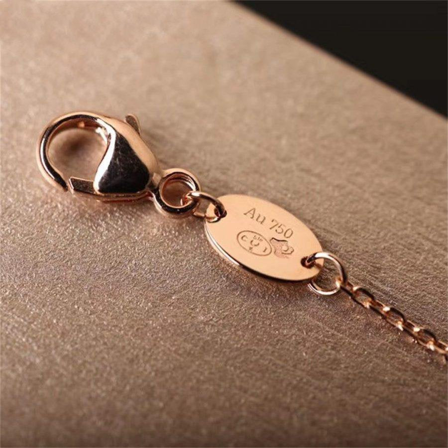 Lumi® Hohldesign Ring in Form eines vierblättrigen Kleeblatts