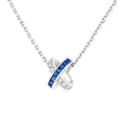 ¡®Lumi¡¯LIENS DIAMANT-SILBER-KETTE