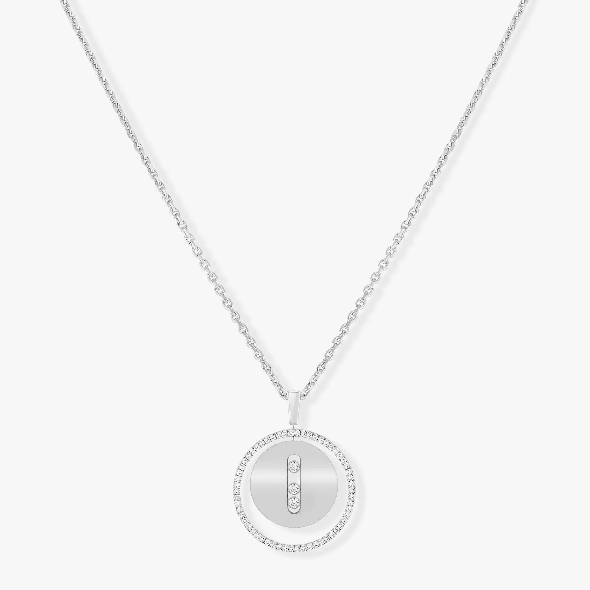 [Imperial] MOVE MM SILVER DIAMOND NECKLACE