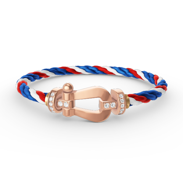 ¡®Lumi¡¯FORCE LARGE HORSESHOE HALF DIAMOND BRACELET ROSE GOLD