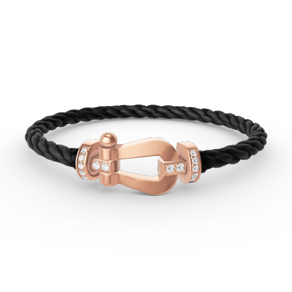 ¡®Lumi¡¯FORCE LARGE HORSESHOE HALF DIAMOND BRACELET ROSE GOLD
