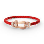 Lumi® FORCE Großes Hufeisen-Armband mit Halbdiamanten, Roségold