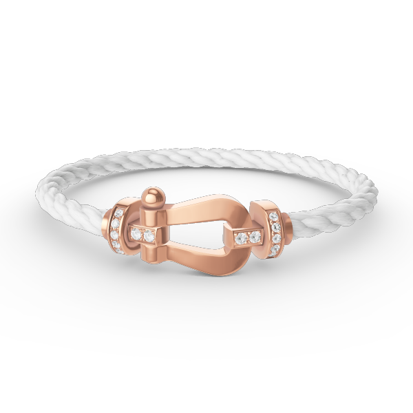 ¡®Lumi¡¯FORCE LARGE HORSESHOE HALF DIAMOND BRACELET ROSE GOLD