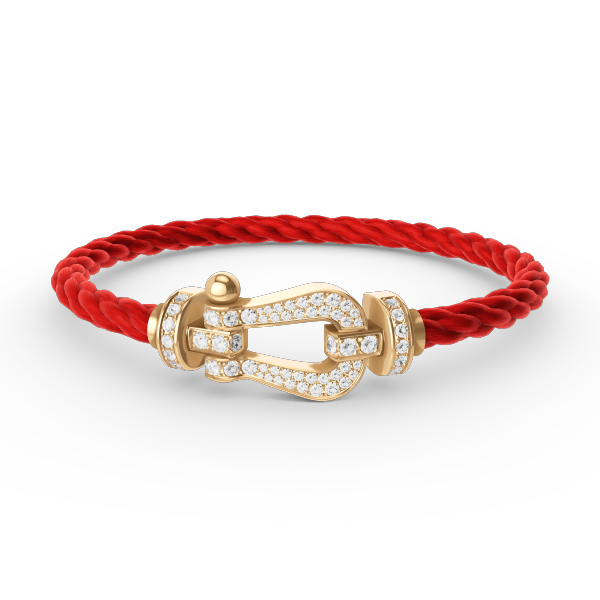 ¡®Lumi¡¯FORCE LARGE HORSESHOE FULL DIAMOND BRACELET GOLD