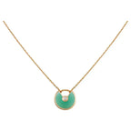 ¡®Lumi¡¯AMULETTE GOLD MALACHIT-HALSKETTE