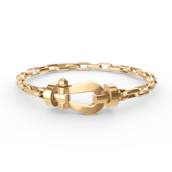 ®Lumi®FORCE Großes Hufeisen-Metallarmband mit Verschluss