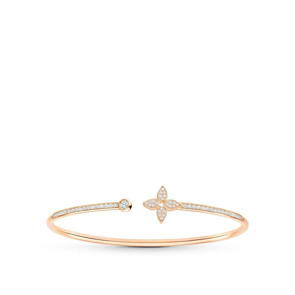 Lumi IDYLLE OFFENES ARMBAND IN ROSA GOLD MIT DIAMANTENBESETZUNG