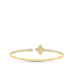 Lumi IDYLLE GOLD OFFENES ARMBAND MIT DIAMANTENBESETZUNG