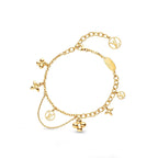 Lumi® Blooming Pink Gold Mop Armband