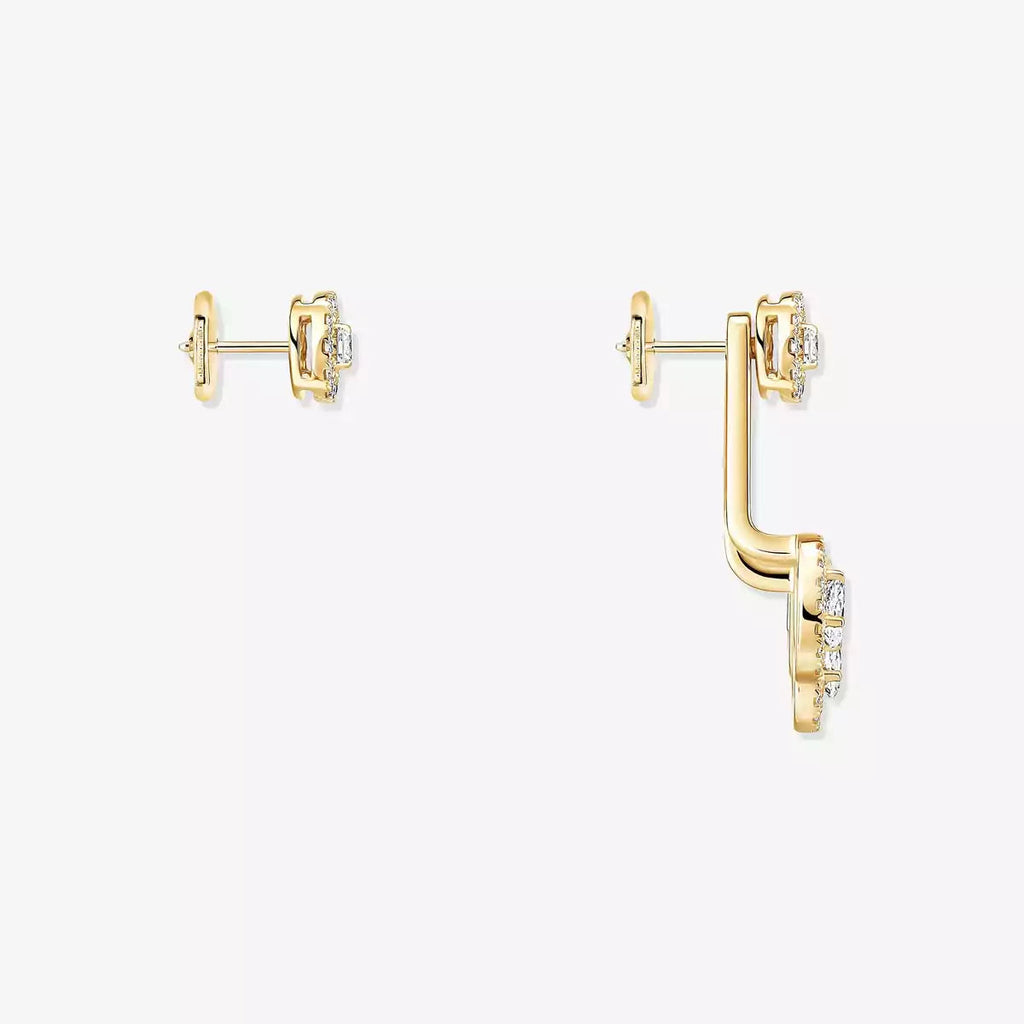[Imperial]  My Twin Trio  Diamond Earrings