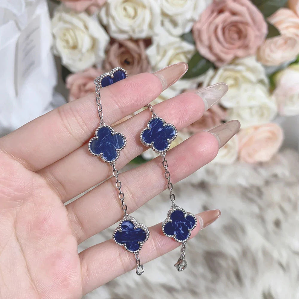 [Lumi jewelry]CLOVER 5 MOTIF PIETERSITE BRACELET COLLECTION