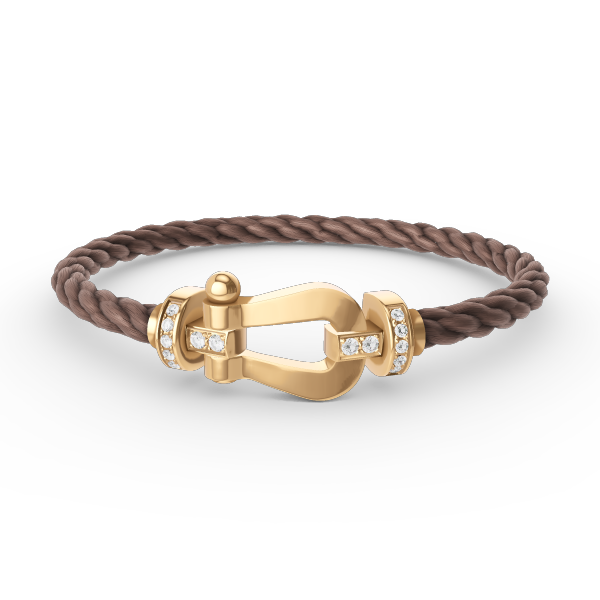 ¡®Lumi¡¯FORCE LARGE HORSESHOE HALF DIAMOND BRACELET GOLD