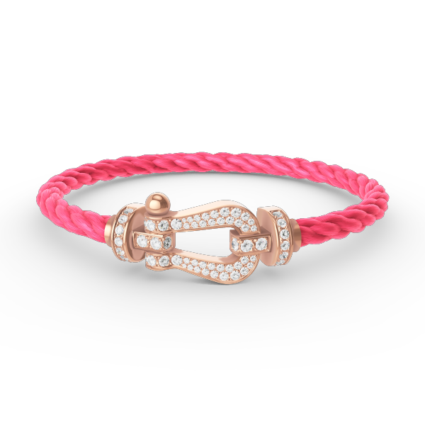 ¡®Lumi¡¯FORCE LARGE HORSESHOE FULL DIAMOND BRACELET ROSE GOLD