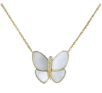 ¡®Lumi¡¯SCHMETTERLING GOLD MOP DIAMANT-KETTE