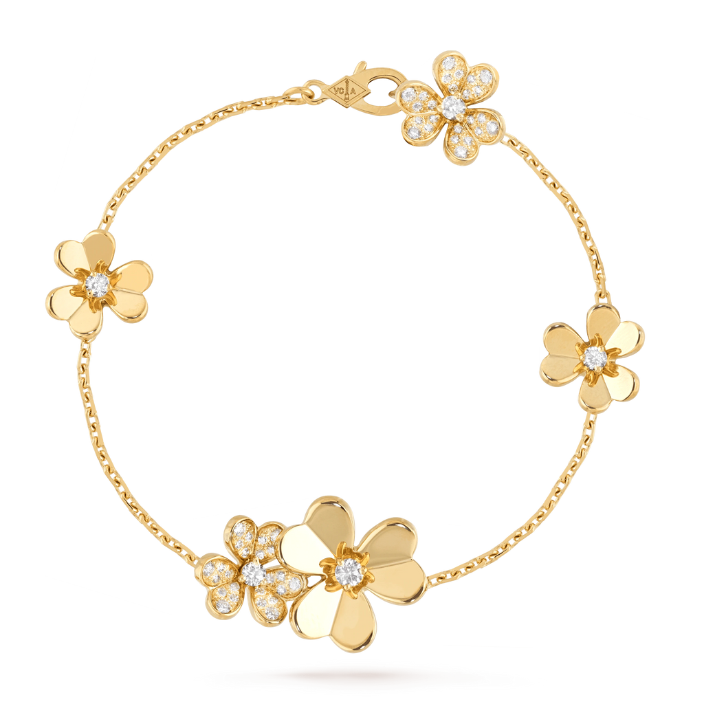Lumi® FRIVOLE GOLD 5 BLUMEN ARMBAND