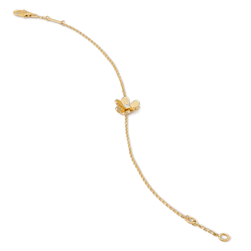 Lumi® FRIVOLE GOLD FLOWER PINK MALACHITE ARMBAND