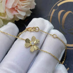 Lumi® FRIVOLE GOLD FLOWER PINK MALACHITE ARMBAND