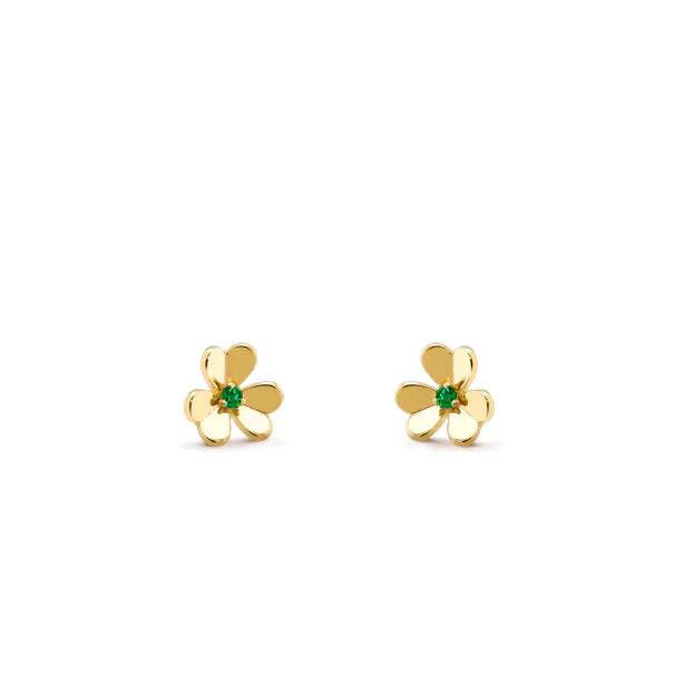 Lumi® FRIVOLE BLUMEN-MALACHIT-OHRRINGE