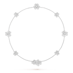 Lumi® FRIVOLE SILBERNE 9-BLUMEN-KETTE