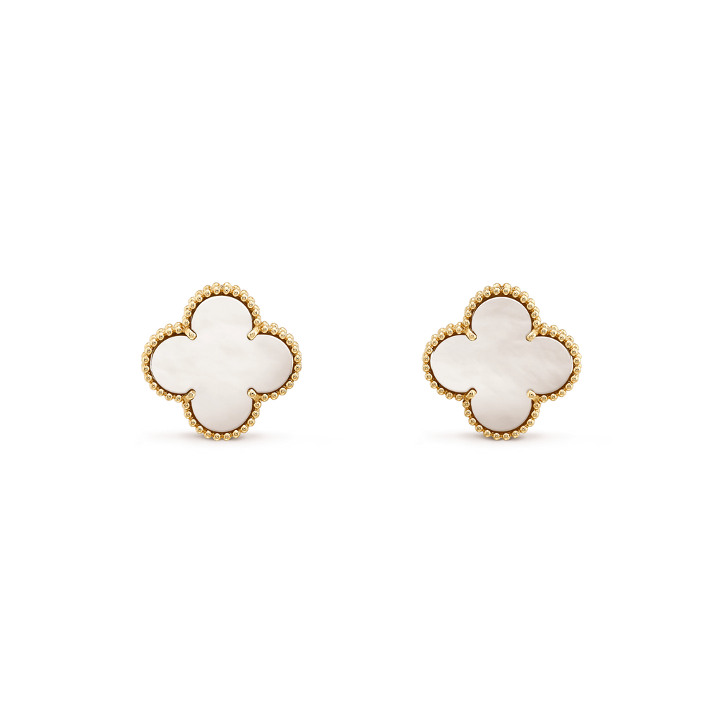 ¡®Lumi¡¯CLOVER MINI GOLD OHRRINGE