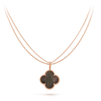 Lumi® CLOVER 25MM GOLD DARK MOP BIG CLOVER NECKLACE