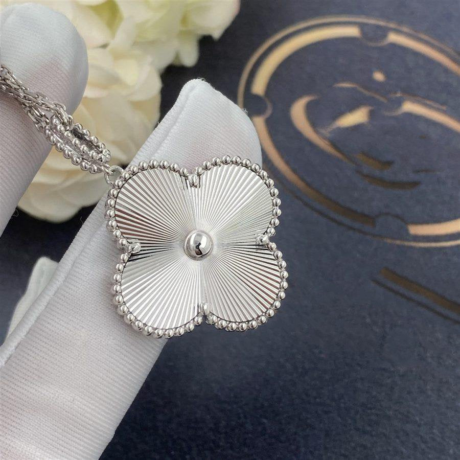 Lumi® CLOVER 25MM SILBERNE GROSSE KLEE-HALSKETTE