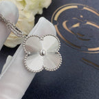 Lumi® CLOVER 25MM SILBERNE GROSSE KLEE-HALSKETTE