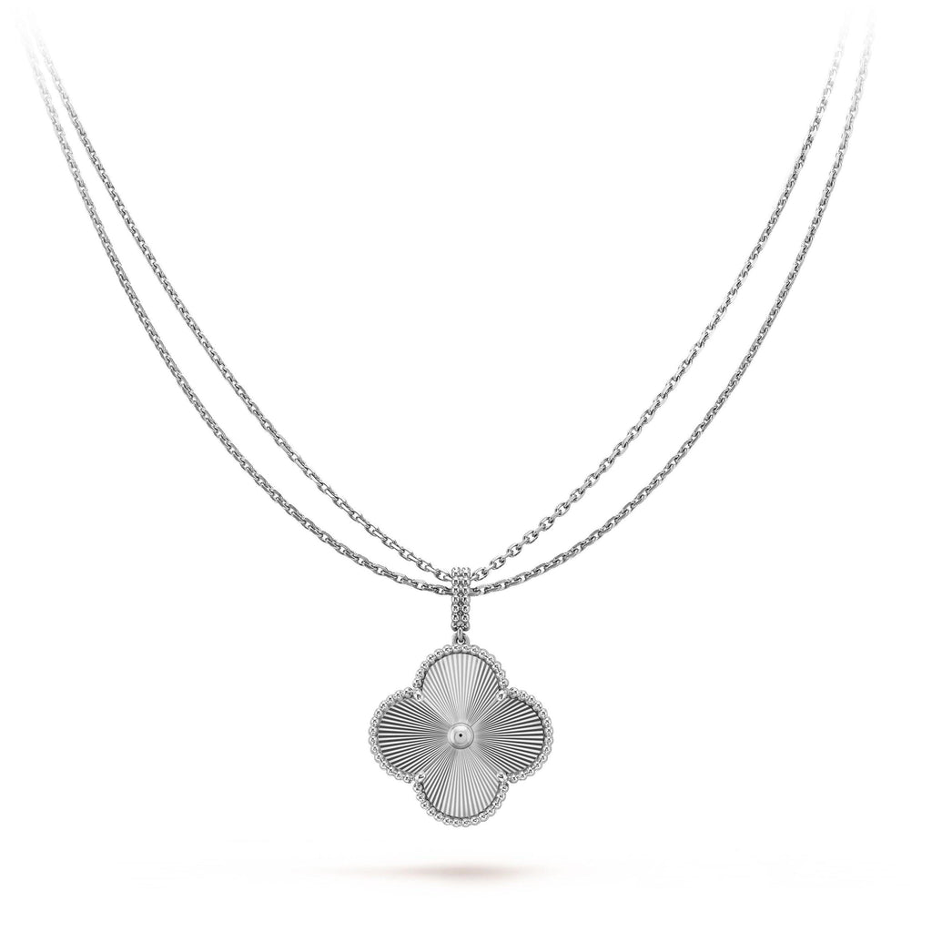 Lumi® CLOVER 25MM SILBERNE GROSSE KLEE-HALSKETTE