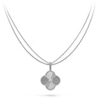 Lumi® CLOVER 25MM SILBERNE GROSSE KLEE-HALSKETTE